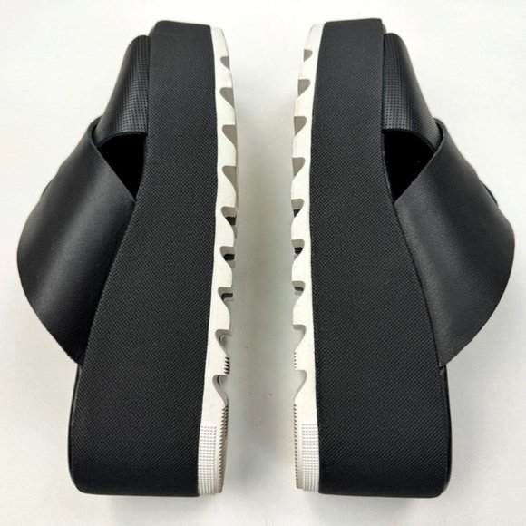 Sorel Cameron Flatform Mule Sandals Women 7.5 EUC Comfortable Open Toe Black - Picture 7 of 10